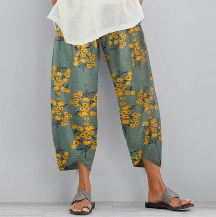 Title 2, New Summer Casual Pants Fashion Retro Printing ...