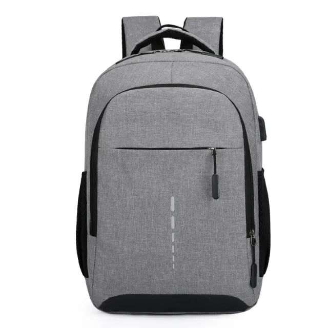 Men's Large Capacity Simple Fashion Travel Backpack Grey - Shop at LoveMi