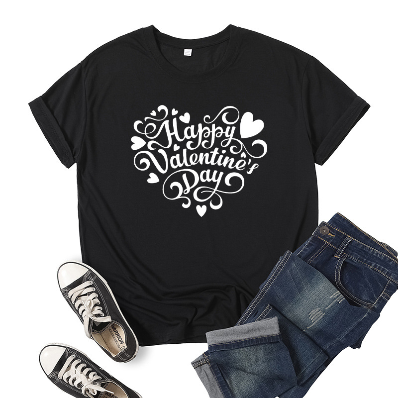 Title 16, Love Print T-shirt met korte mouwen voor heren ...