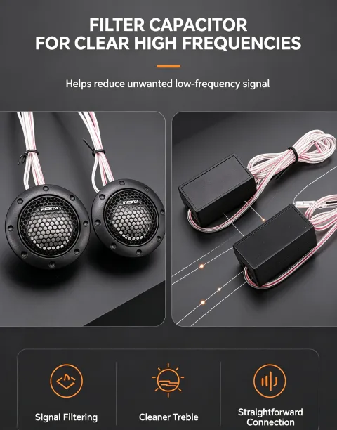 1.5 Inch Car Tweeter Speaker Dome Audio High Pitch