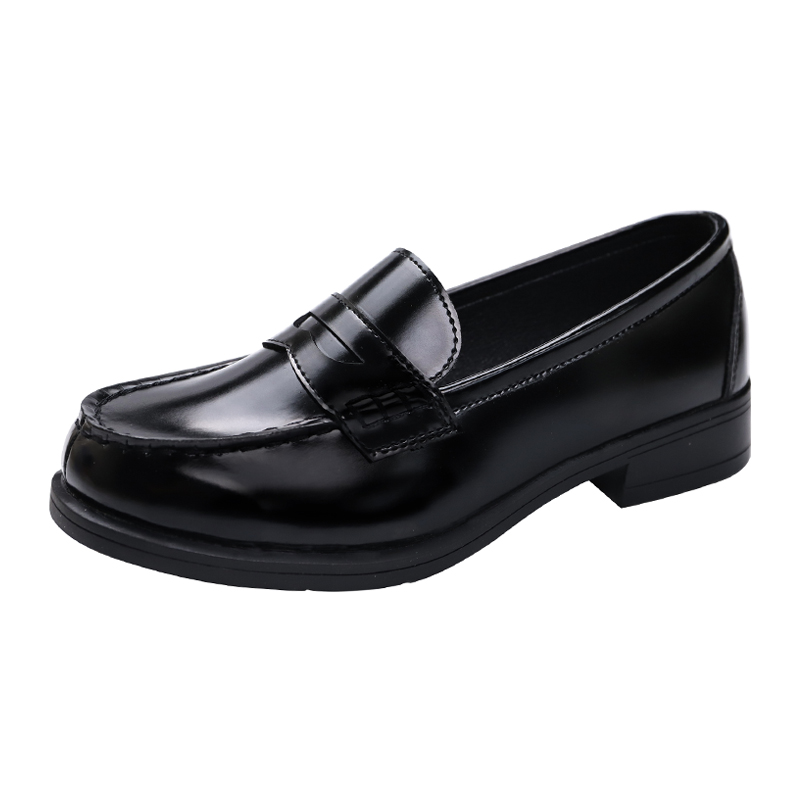 Title 8, Leather Shoes Low-heel College Style Japanese U...