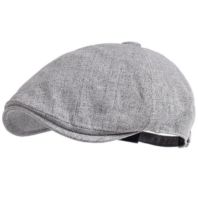 Breathable Summer Literary Cotton And Linen Beret Girl