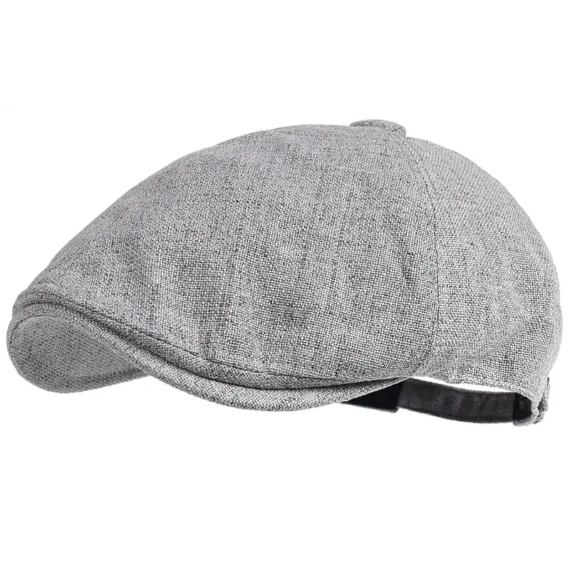 Breathable Summer Literary Cotton And Linen Beret Girl