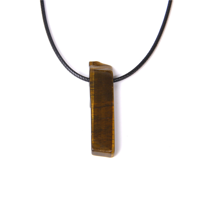 Irregular Flat Tube Pendant Clavicle Chain