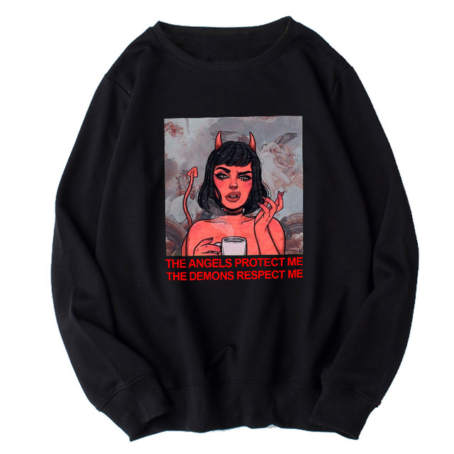 Title 14, Long sleeve plus size Harajuku retro sweater