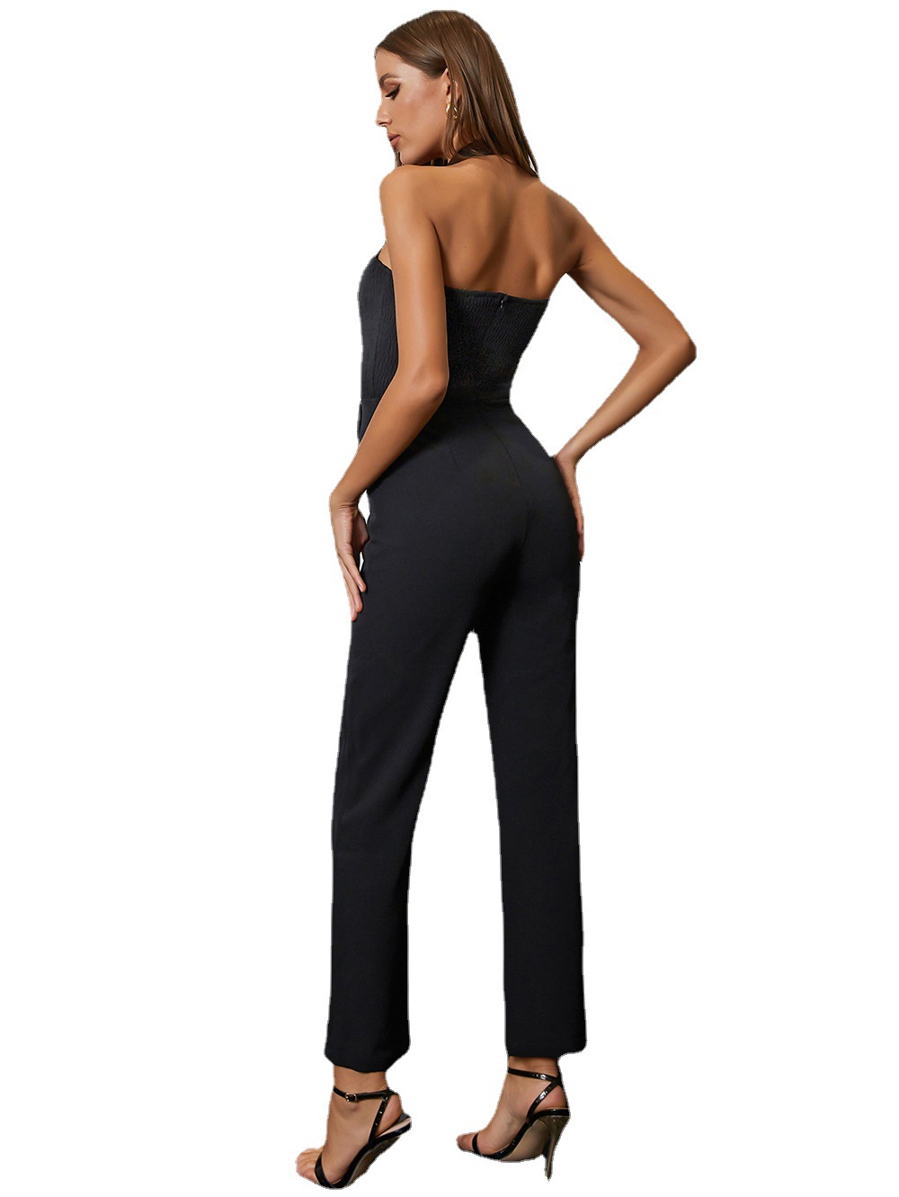 Women’s Fashion Long Bodysuit Halter Jumpsuit