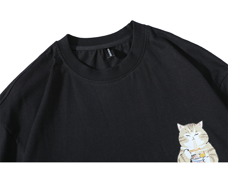 Title 9, Japanisches Katzen-Cartoon-Print T-Shirt mit ku...