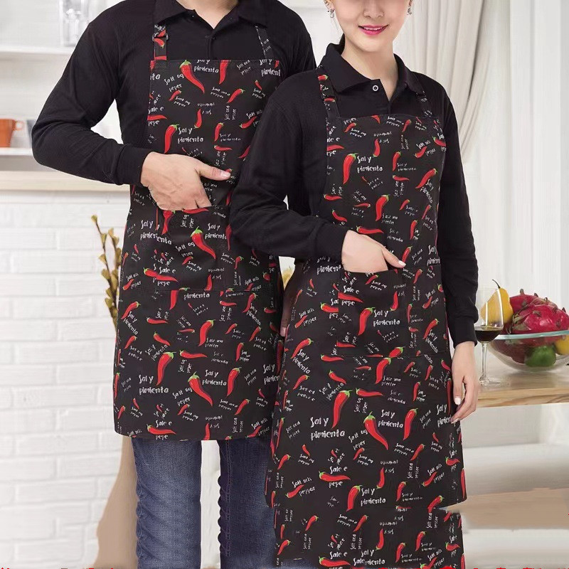 Pack of 2combo couple apron Work Clothes Apron Kitchen Hang Neck apron men women