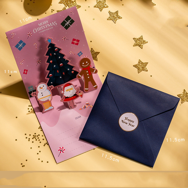 Three-dimensional Hot Stamping Christmas Card Envelope