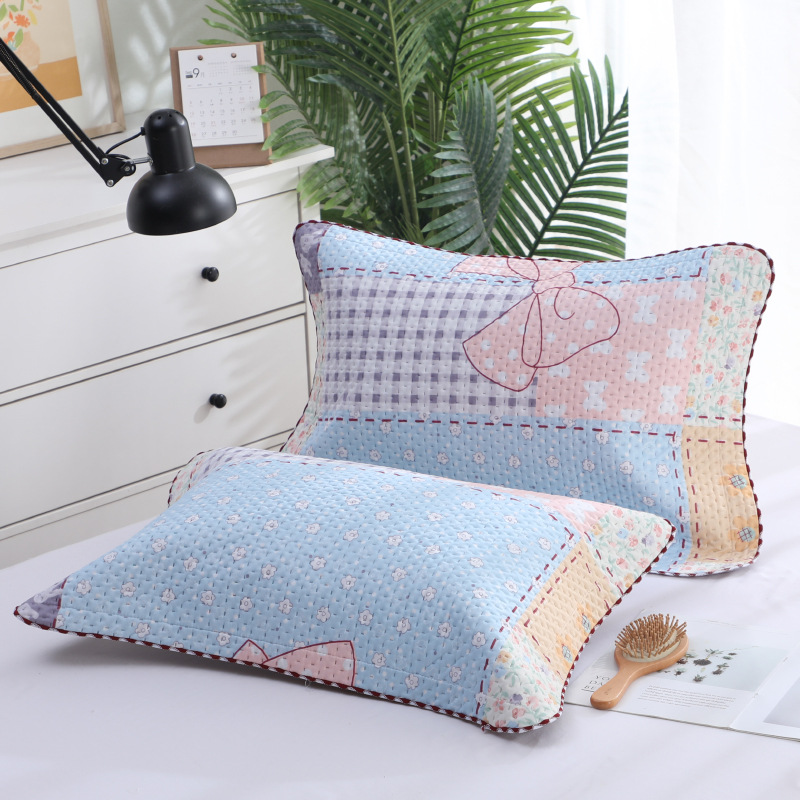 Title 2, Double Thick Brushed Waffle Aloe Cotton Pillowcase