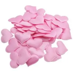 Romantic Satin Hearts Valentines Wedding Day Decorations - Pink - View 1