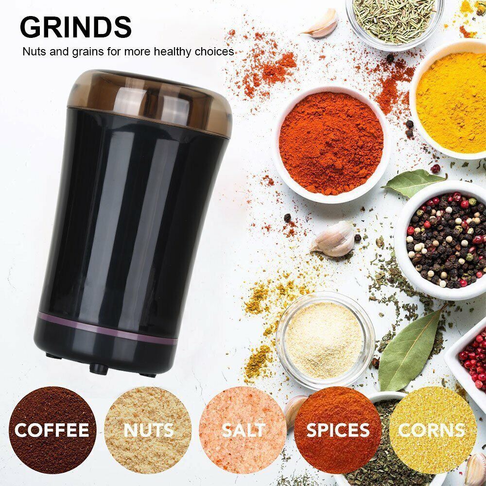 Electric Coffee Grinder, Matte Blade Mill For Coffee Bean Nut Spice Grinding