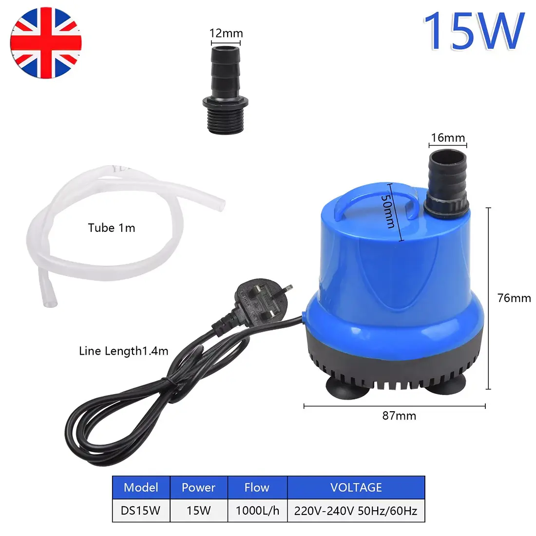 Submersible Water 240V Pool Pond Aquarium Fish