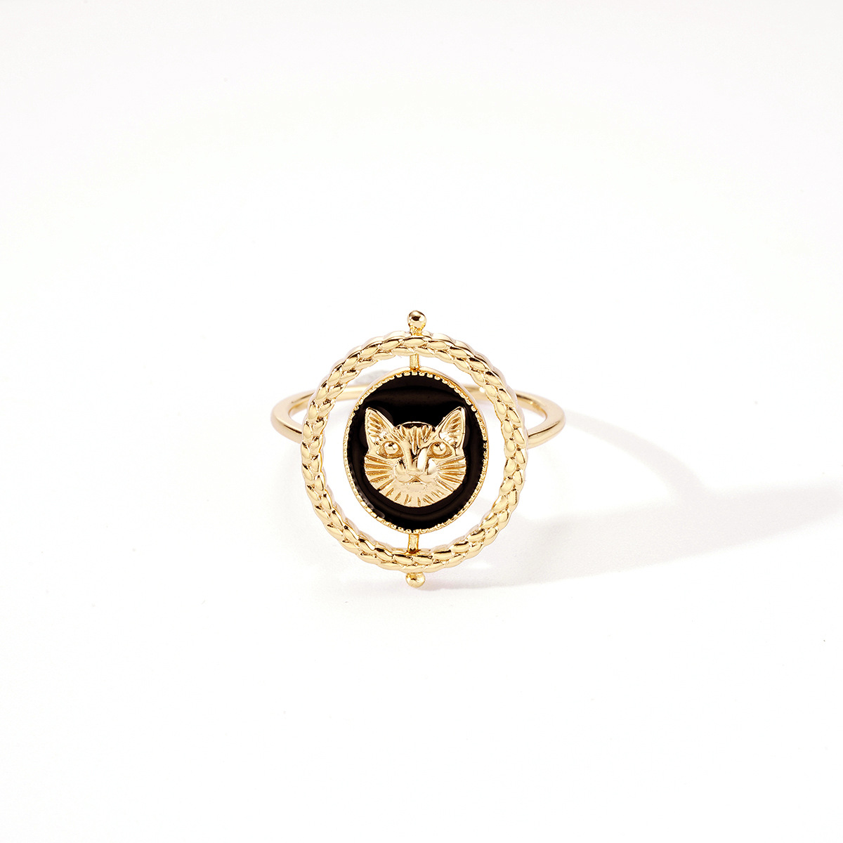 Title 2, Double-sided Adhesive Ring Japanese Cute Cat