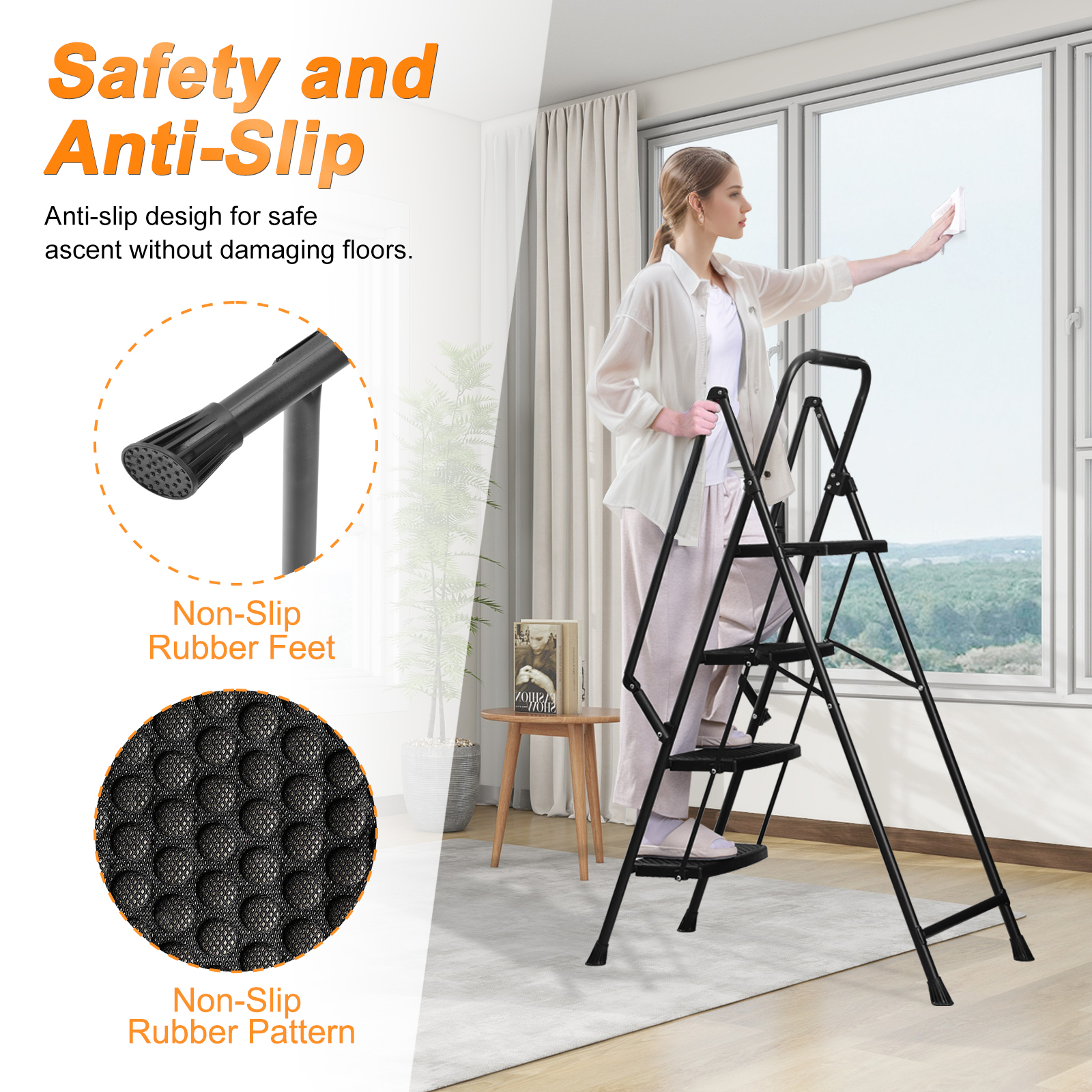 Multi-Purpose Step Ladder With Sturdy Frame For Easy Storage — foto 7