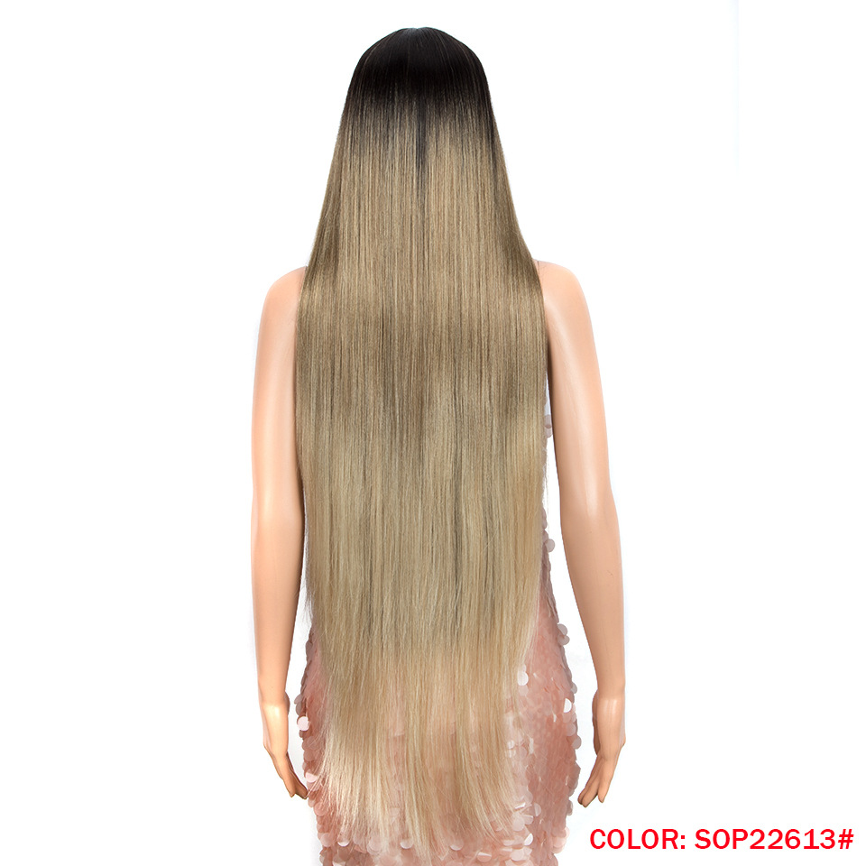 Long Straight Hair Synthetic Fiber Headgear — foto 11
