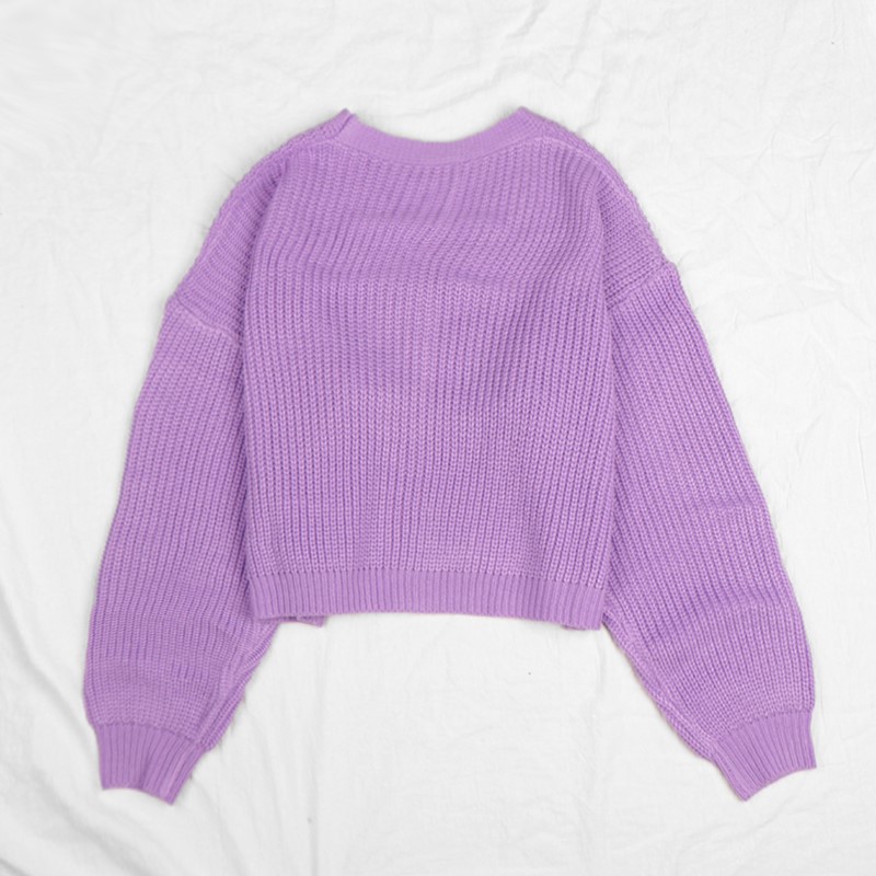 Title 3, Mid-length Elegant Ladies Sweater Top Knitted W...