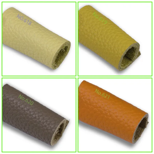 Lychee Patterned Cow Leather Leather Fabric 620Brown Gray - Shop at LoveMi