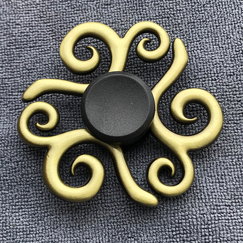 Bronze Metal Fingers Fingertip Spinning Top (GT14)