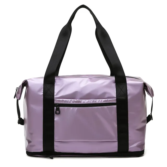 New Single layer Expandable Trolley Travel Handbag Purple - Shop at LoveMi