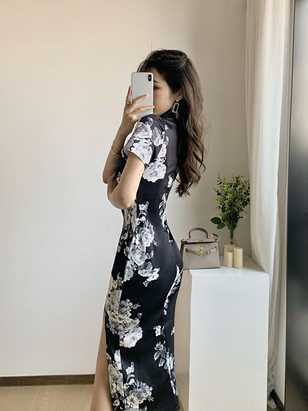Women's Mid-length Package Hip Tight Cheongsam Dress