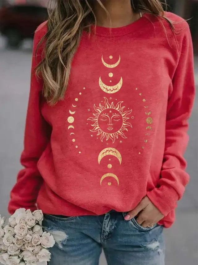 3D Fashion Loose Long Sleeve Top For Women Ttb88800 5Xl - Shop at LoveMi