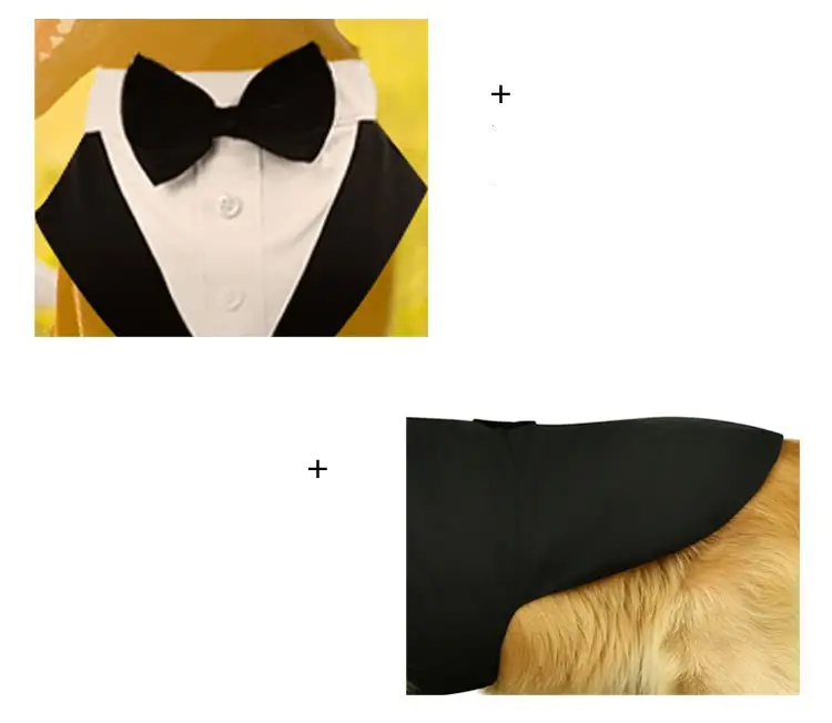 Pet Clothes Bow Tie Thin Dog Suit