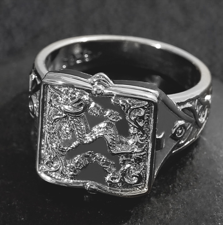 Title 2, Bague en cuivre doré avec motif sculpté, mode e...