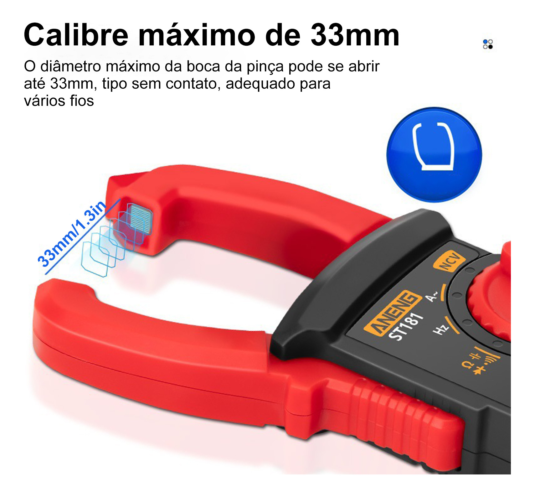 Digital Clamp Meter 40A-400A CAT III 600V NCV Digital Clamp Ammeter 40A-400A CAT III 600V NCV