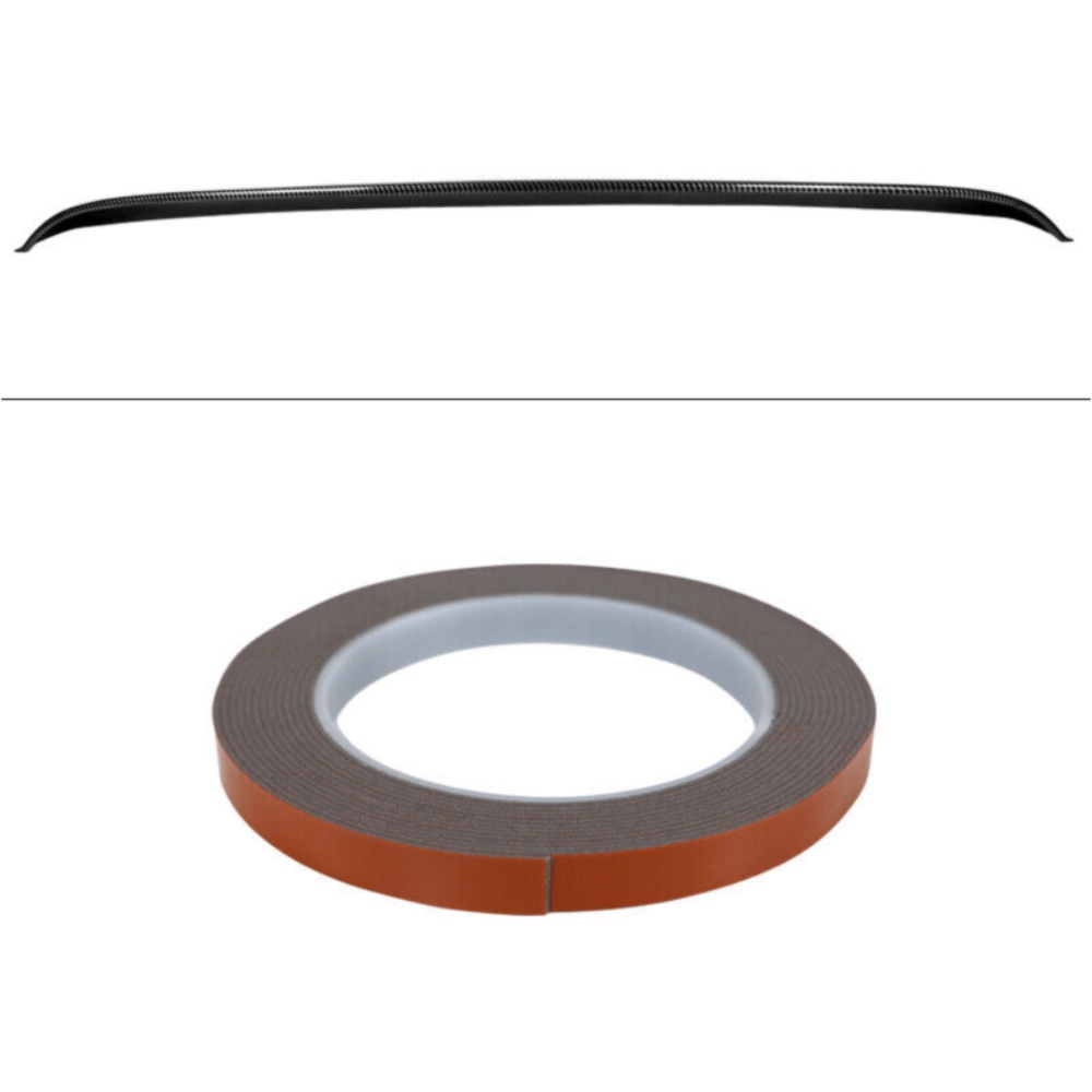 For Ford 2005-2014 Mustang Rear Window Visor Roof Spoiler Lip-Carbon Fiber Print