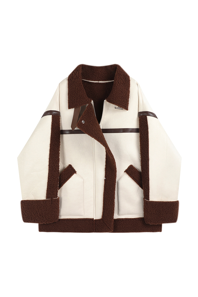 Women's Retro Lamb Hair Loose And Thick Fur Coat