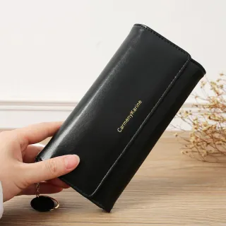 Women's Fashion Simple Multifunctional Student Wallet - Black