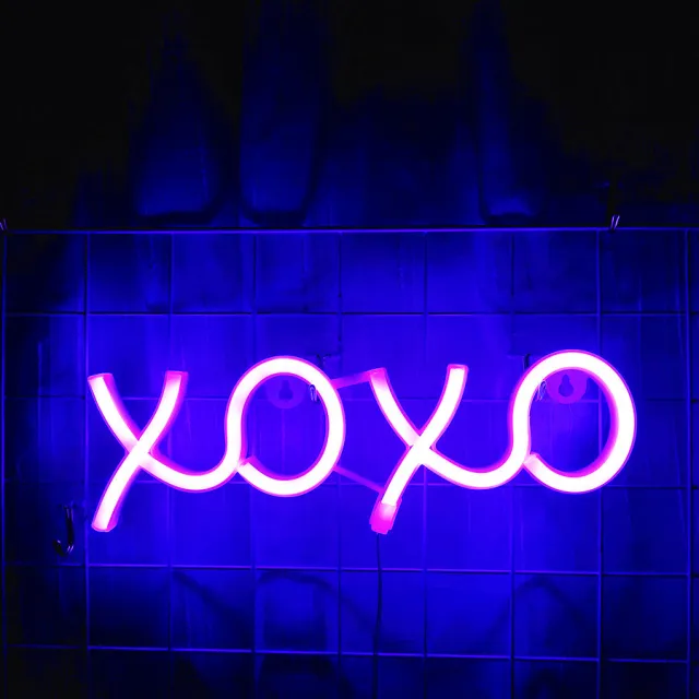 LED Modeling Bedroom Decoration Birthday Party Atmosphere Light Purple - Shop at LoveMi