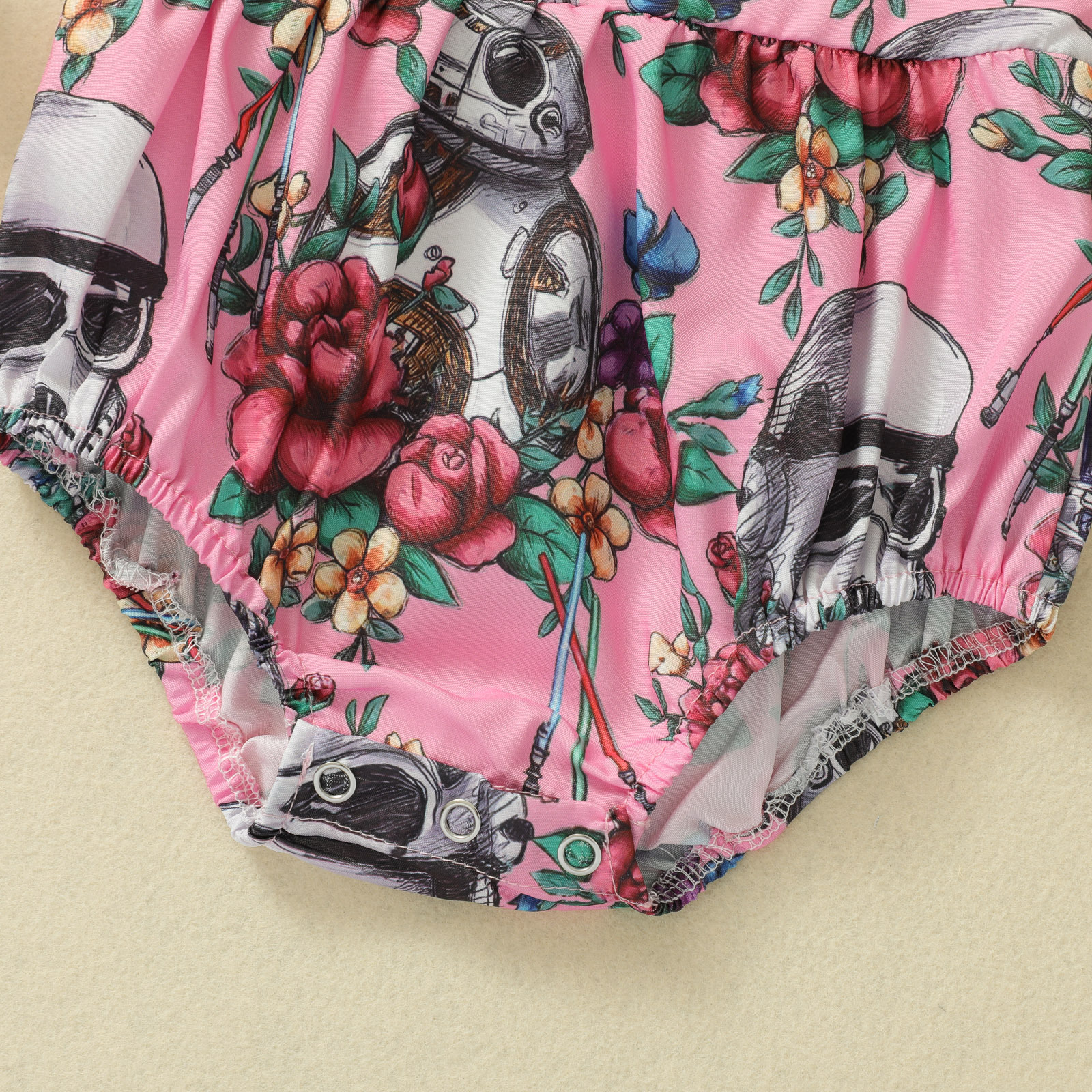 Children's Fashionable Floral Print Wrap Coat
