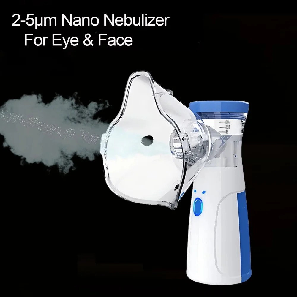 Portable Facial Steamer With Nano-ionic Mist, Facial Spray, Facial Steamer, Nebulizer, Beauty Humidifier, Handheld Device For Moisturizing Eyes And Face.