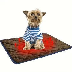 Dog Cat Bed, Cat Dog Non-Slip Mat, Extra Warm Thermal Pet Pad Self-Heating Cat Mat Warm Thermal Pet Pad Washable Dog Crate Pad Heat Dog Cat Bed Mat... - View 1