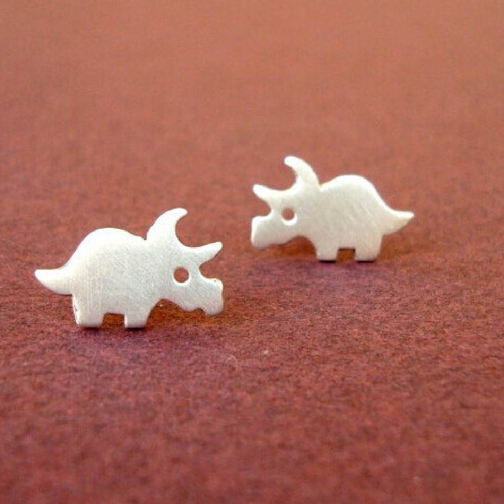 Title 5, Fashion Cute Animal Triceratops Earrings