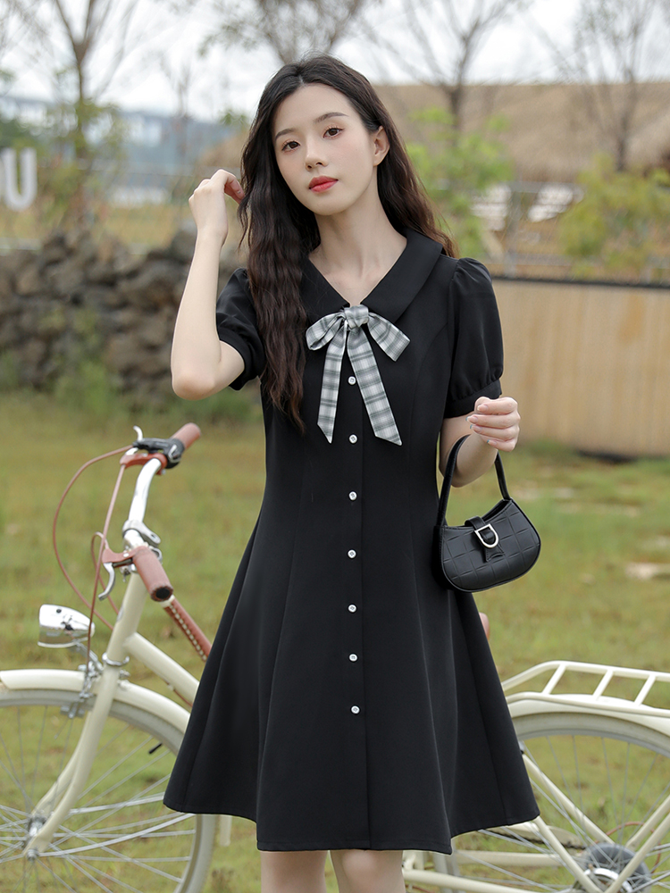 Dress Was Thin, Waist-waisted Doll Collar French Women