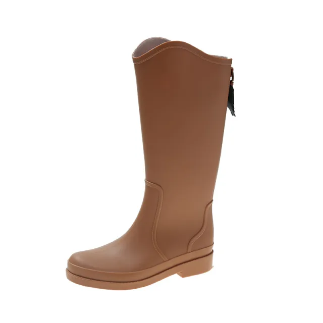 Women's Waterproof And Non slip Long Tube Warm Fleece Socks Overshoes Khaki - Shop at LoveMi