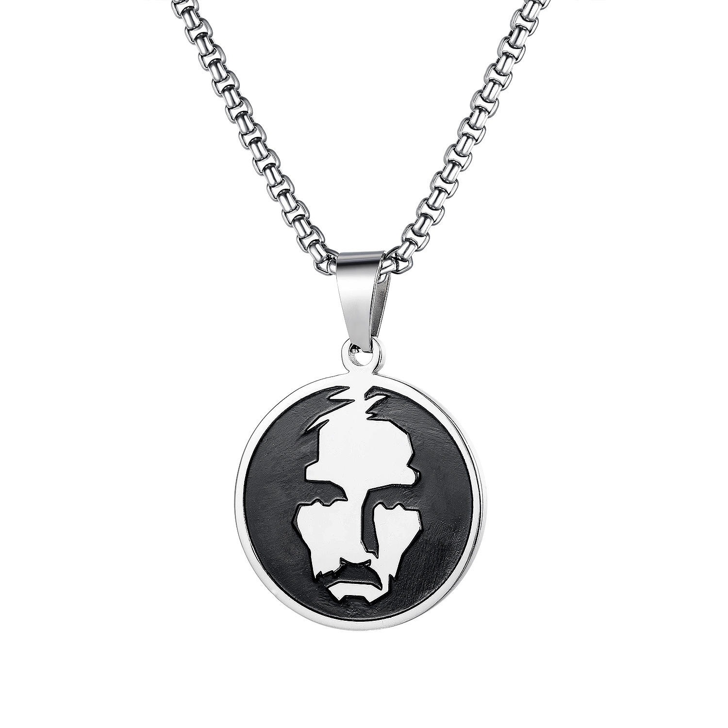 Titanium Steel Simple Pendant Men
