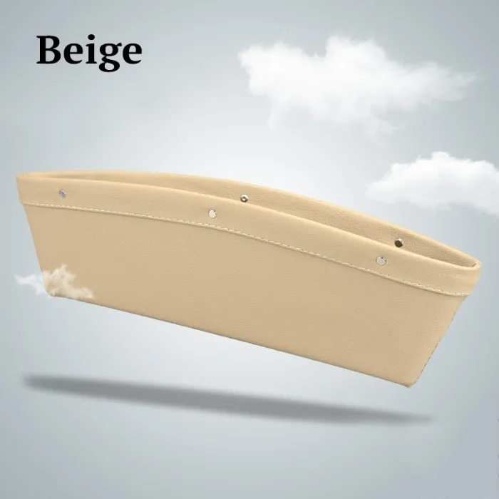 Car Seat Gap Filler Organizer, Faux Leather Console Side Storage Pocket for Phone, Keys and Cards - detail photo 6