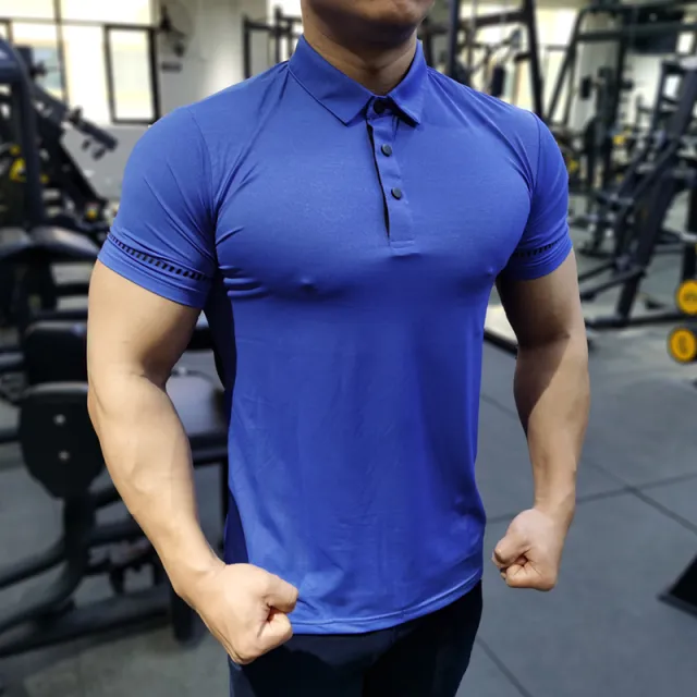 Quick Drying Breathable High Elastic Tight Fitness Trainer Work Suit Color Blue - Shop at LoveMi