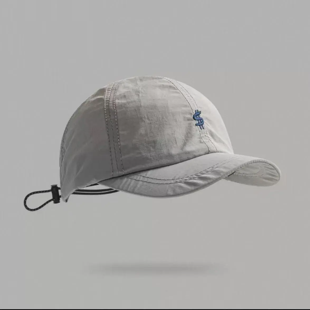 Men's And Women's Solid Color Quick-drying Embroidered Pattern Versatile Casual Style Short Brim Adjustable Baseball Cap Suitable For Outdoor Hiking, Fishing An