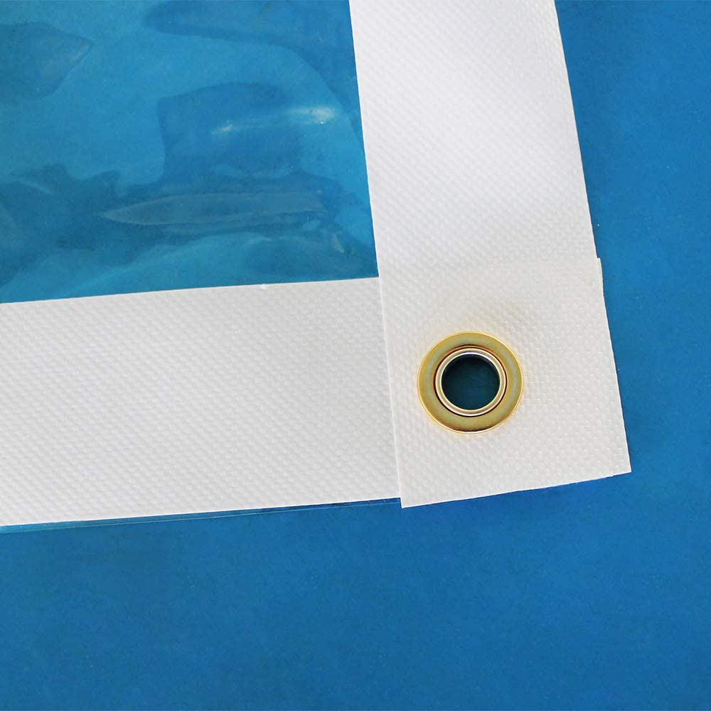 7 Size 400gsm Heavy Duty Waterproof PVC Transparent Tarpaulin Clear Tarp Glass — image 8