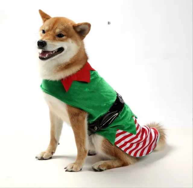 Dog Clothes Warm Creative Holiday Clothing Christmas Green Without Light - Shop at LoveMi