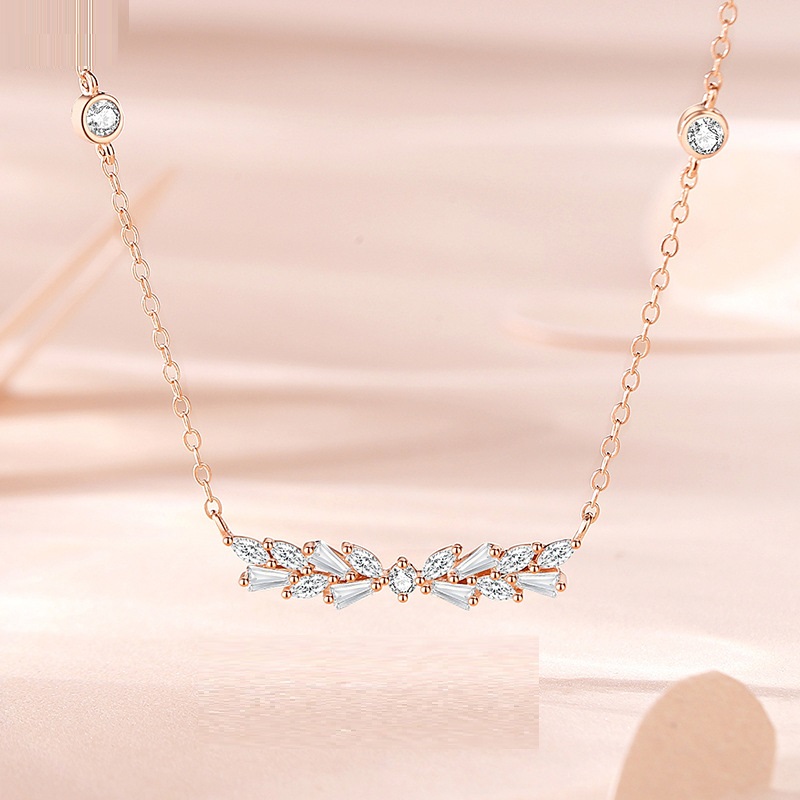New Original Design Wheat Ear Necklace For Women 925 Sterling Silver
