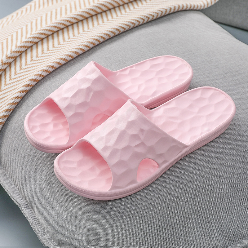 Geometric Slippers Summer Home Bathroom Slippers Women Shoes Pink - Shop at LoveMi