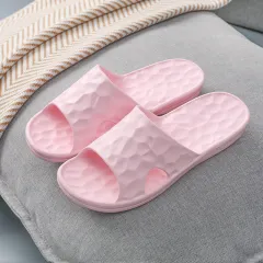 Geometric Slippers Summer Home Bathroom Slippers Women Shoes - Pink - View 1