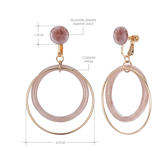 European And American Double Circle Earrings Wholesale