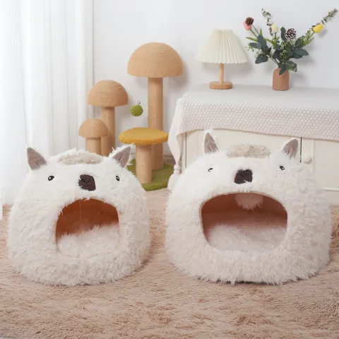 Cat Kennel Dog Pet Cushion Bed Cat Winter Warm